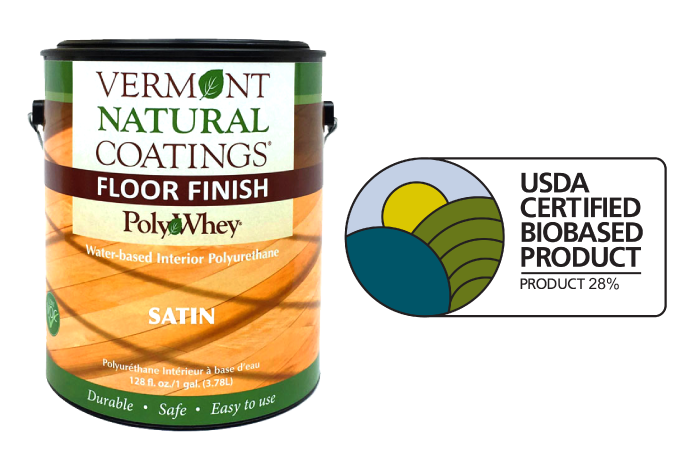 vermont natural coatings polywhey floor finish is usda certified biobased product